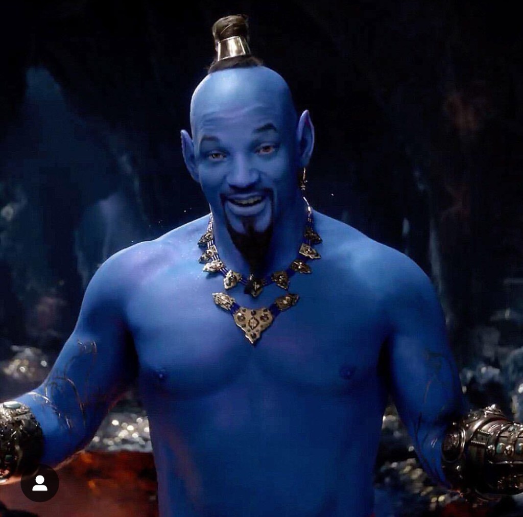 Ahora sí, Will Smith como el genio AZUL de&nbsp;Aladino